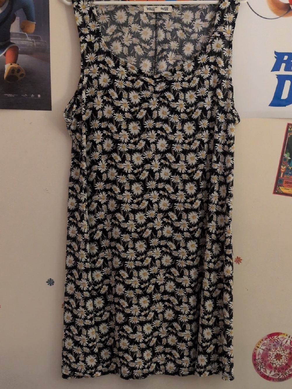 Wallflower Daisy Print Sleeveless Dress Size XXL
